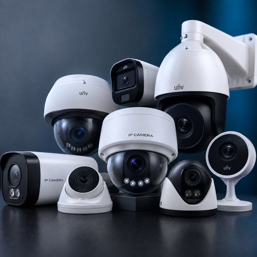 IP dome camera with its infrared ring